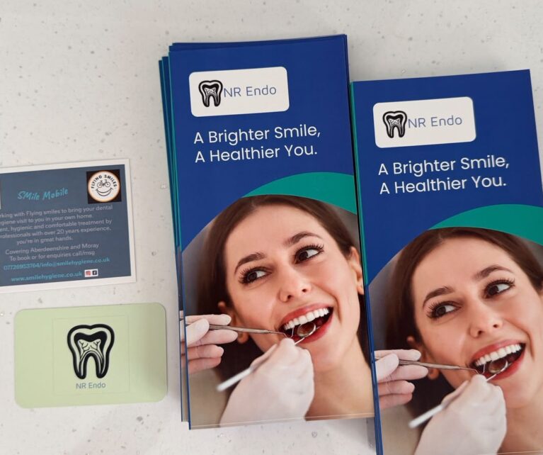 We print everything from banners and posters right down to business cards.