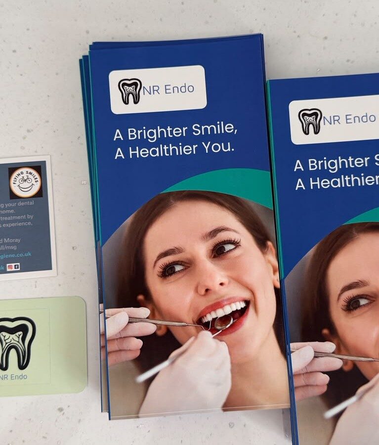 We print everything from banners and posters right down to business cards.